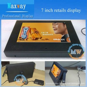 7 inch portable advertising display